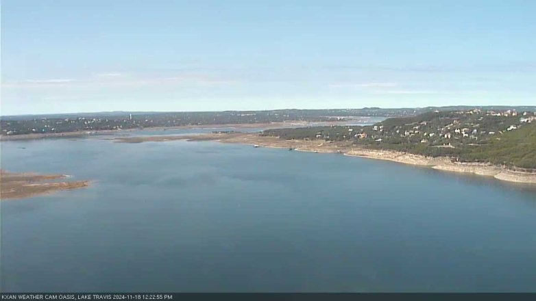 Lake Travis webcam, November 18, 2024 12:25 PM CT