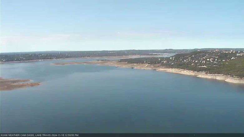 Lake Travis webcam, November 18, 2024 1:00 PM CT