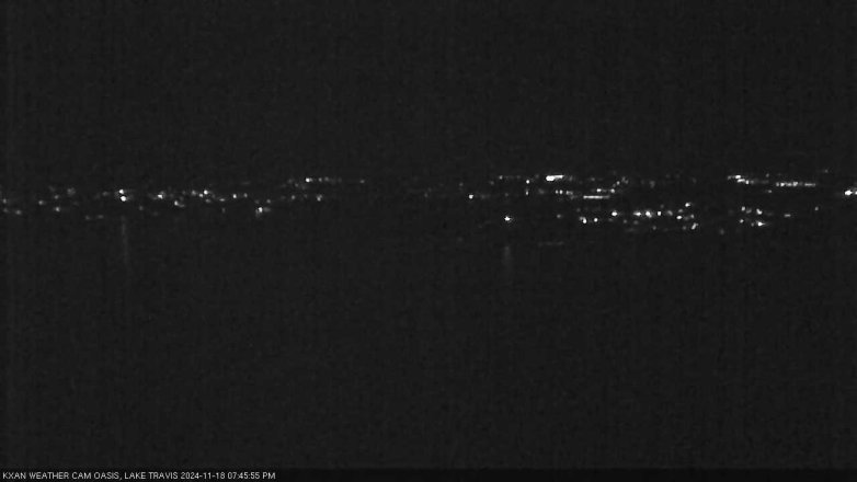 Lake Travis webcam, November 18, 2024 7:45 PM CT