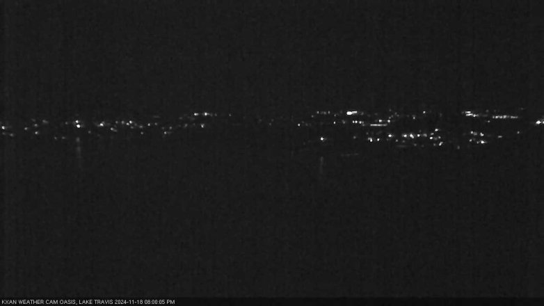 Lake Travis webcam, November 18, 2024 8:00 PM CT