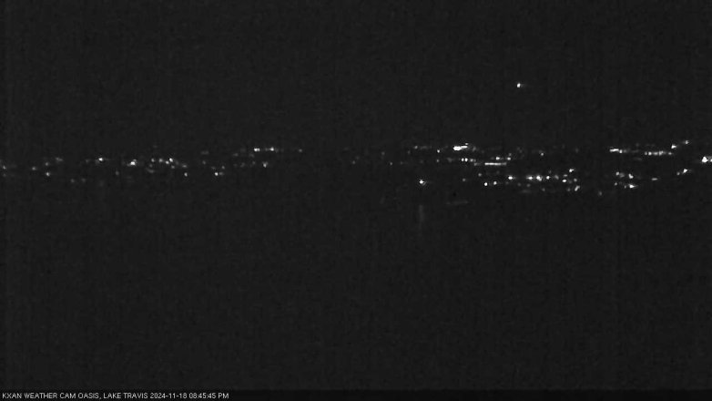 Lake Travis webcam, November 18, 2024 8:45 PM CT