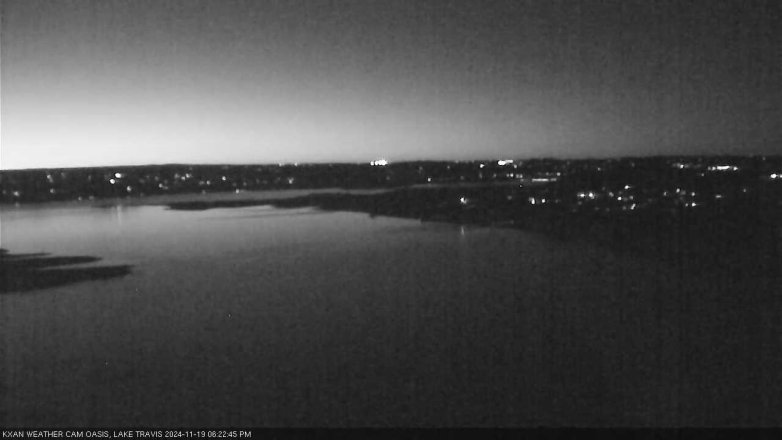 Lake Travis webcam, November 19, 2024 6:25 PM CT