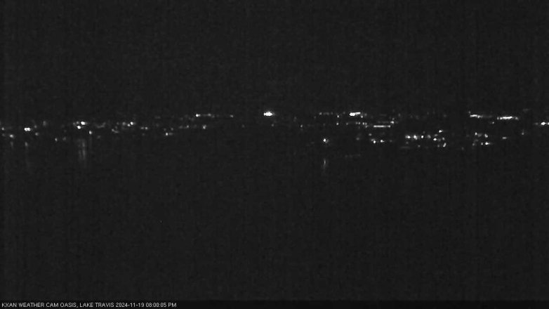 Lake Travis webcam, November 19, 2024 8:00 PM CT