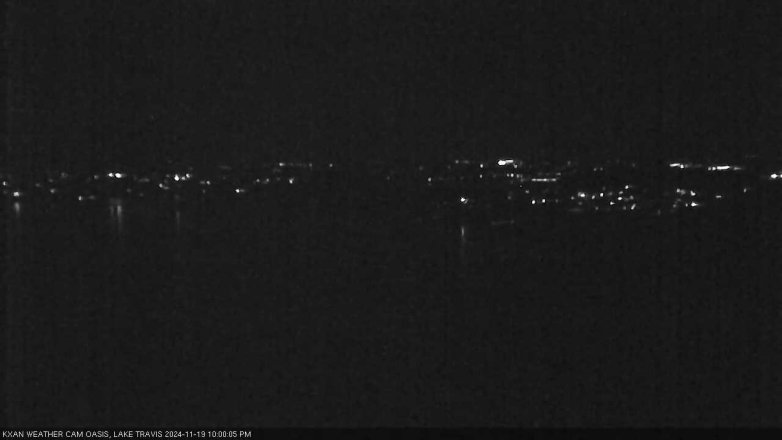 Lake Travis webcam, November 19, 2024 10:00 PM CT