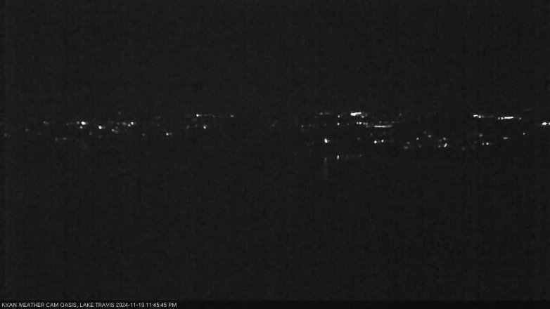 Lake Travis webcam, November 19, 2024 11:45 PM CT
