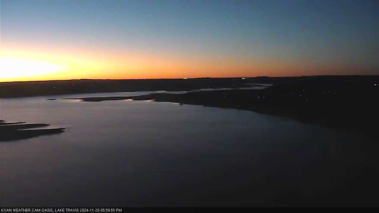 Lake Travis webcam, November 20, 2024 6:00 PM CT