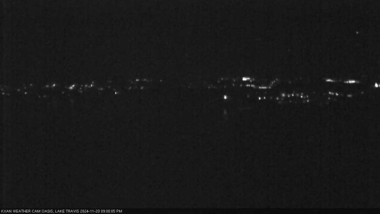 Lake Travis webcam, November 20, 2024 9:00 PM CT