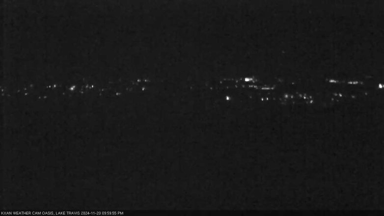 Lake Travis webcam, November 20, 2024 10:00 PM CT