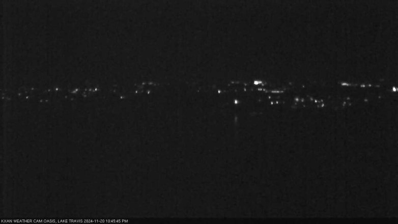 Lake Travis webcam, November 20, 2024 10:45 PM CT