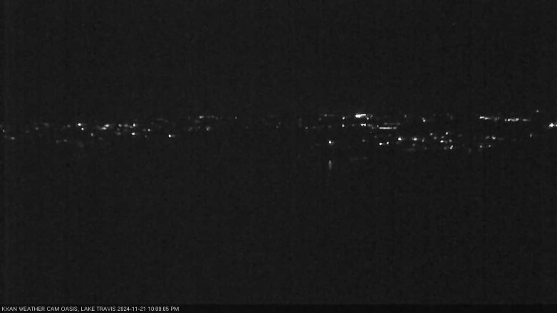 Lake Travis webcam, November 21, 2024 10:00 PM CT