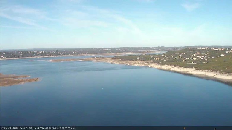 Lake Travis webcam, November 22, 2024 9:00 AM CT