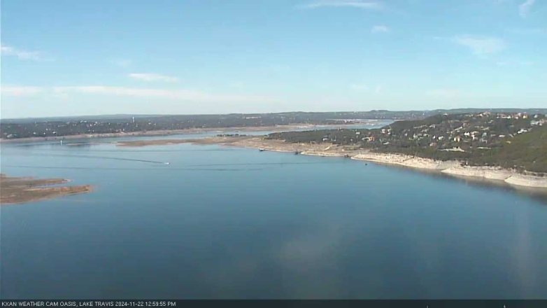 Lake Travis webcam, November 22, 2024 1:00 PM CT