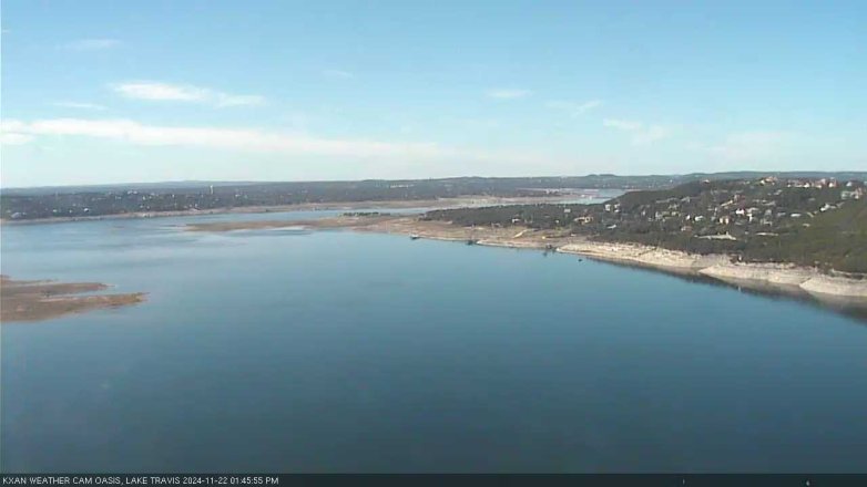 Lake Travis webcam, November 22, 2024 1:45 PM CT