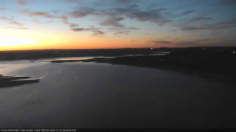 Lake Travis webcam, November 22, 2024 6:00 PM CT