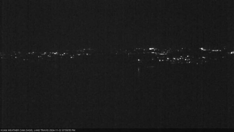 Lake Travis webcam, November 22, 2024 8:00 PM CT
