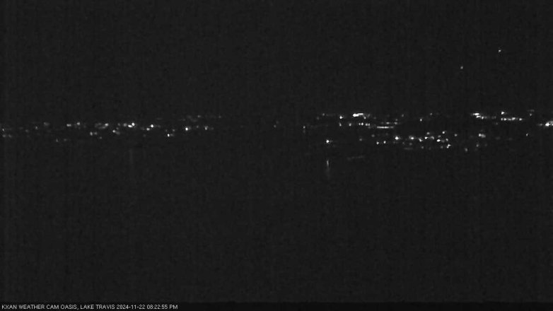 Lake Travis webcam, November 22, 2024 8:25 PM CT