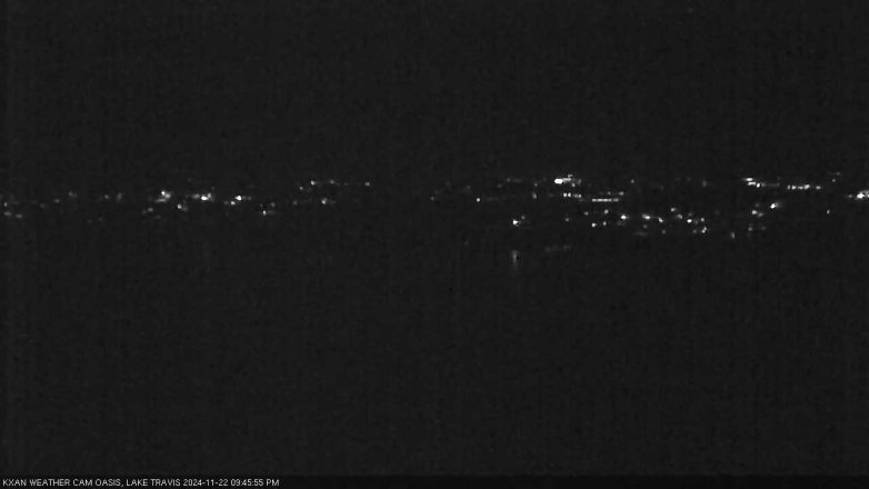 Lake Travis webcam, November 22, 2024 9:45 PM CT