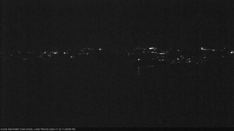 Lake Travis webcam, November 22, 2024 11:45 PM CT