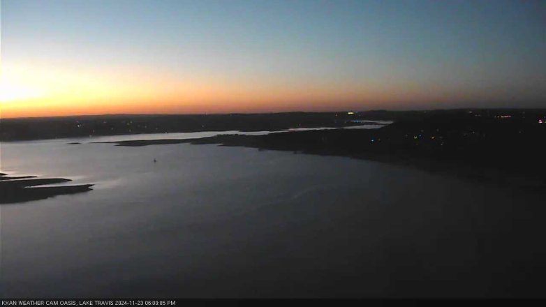 Lake Travis webcam, November 23, 2024 6:00 PM CT