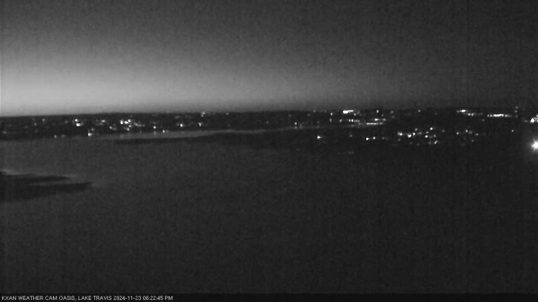 Lake Travis webcam, November 23, 2024 6:25 PM CT