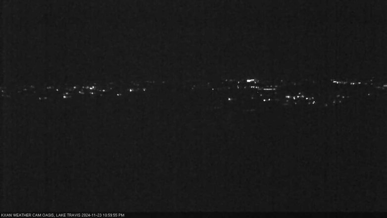 Lake Travis webcam, November 23, 2024 11:00 PM CT
