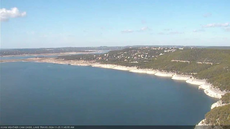 Lake Travis webcam, November 25, 2024 11:45 AM CT