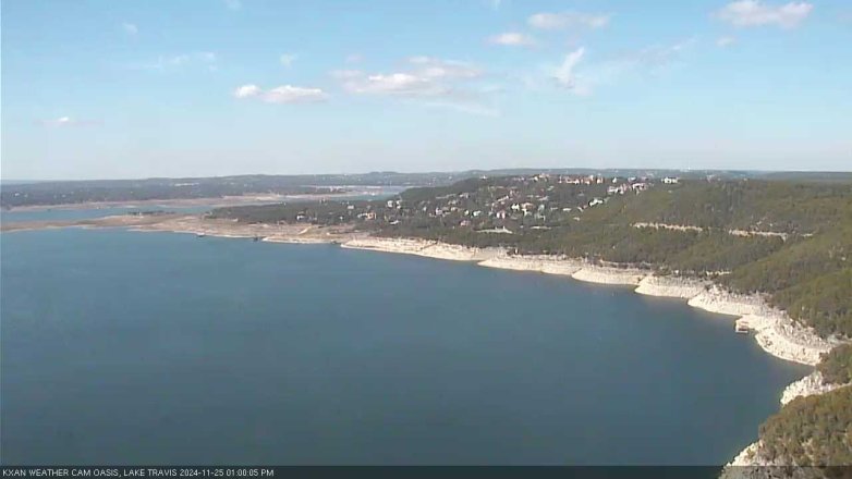 Lake Travis webcam, November 25, 2024 1:00 PM CT