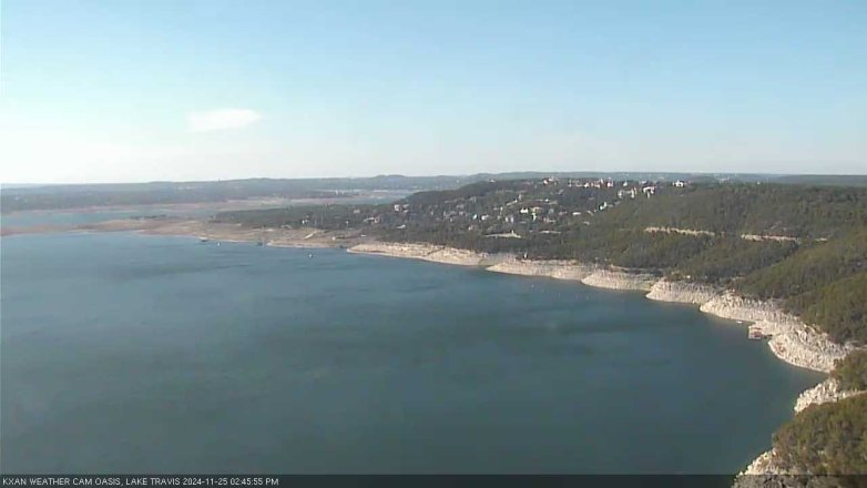 Lake Travis webcam, November 25, 2024 2:45 PM CT