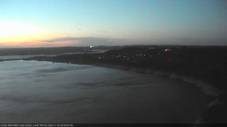 Lake Travis webcam, November 25, 2024 6:00 PM CT