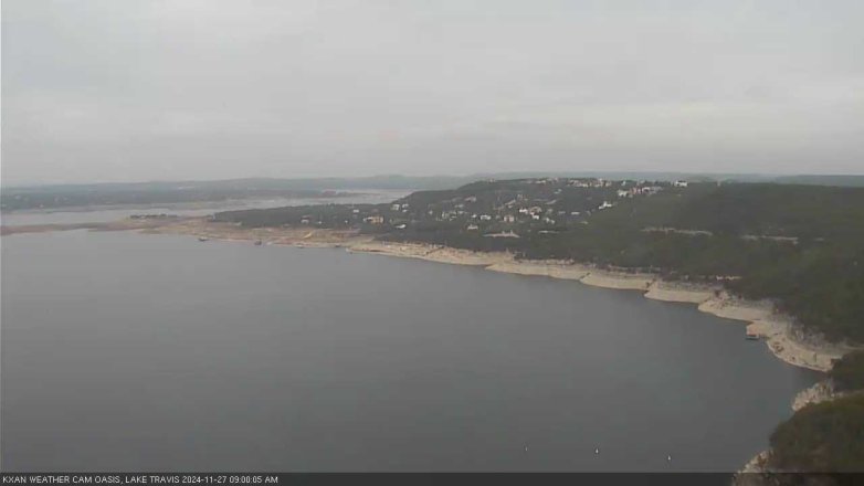 Lake Travis webcam, November 27, 2024 9:00 AM CT