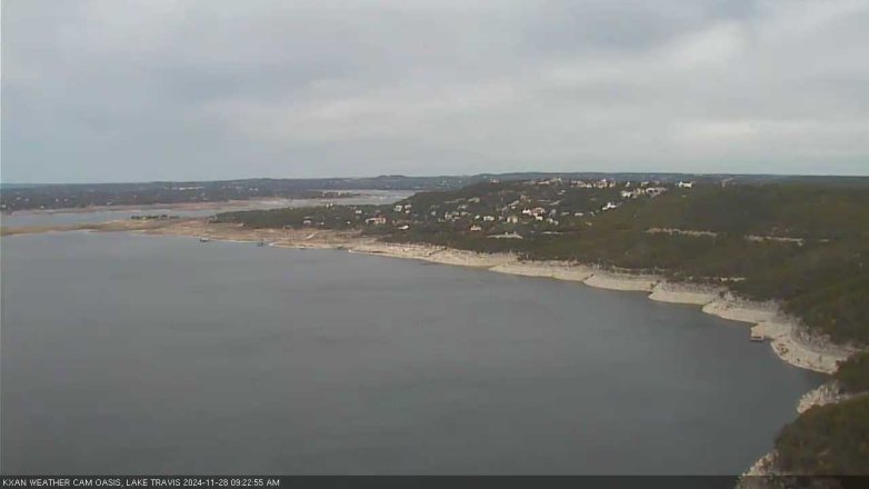 Lake Travis webcam, November 28, 2024 9:25 AM CT