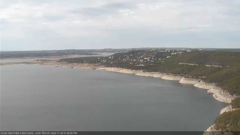 Lake Travis webcam, November 28, 2024 1:45 PM CT