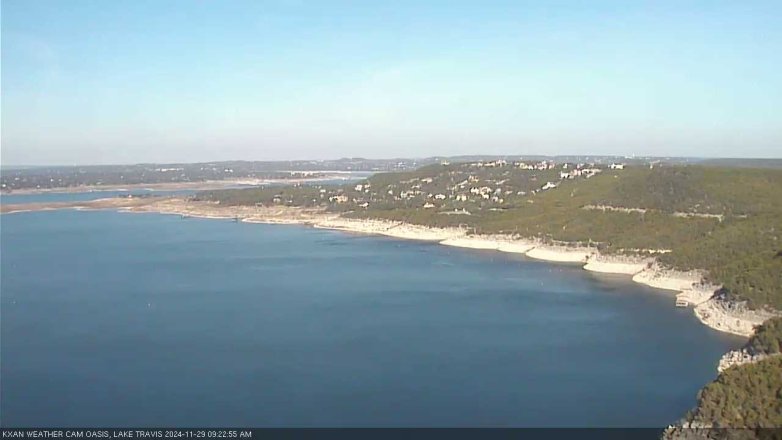 Lake Travis webcam, November 29, 2024 9:25 AM CT