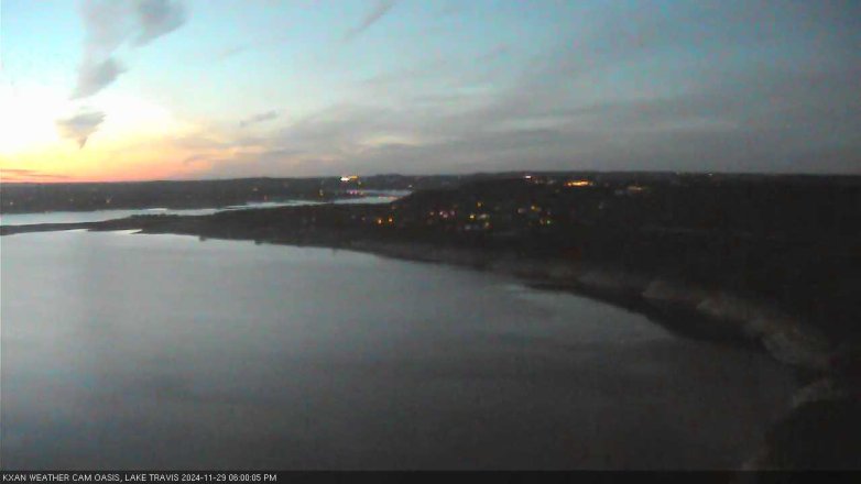 Lake Travis webcam, November 29, 2024 6:00 PM CT