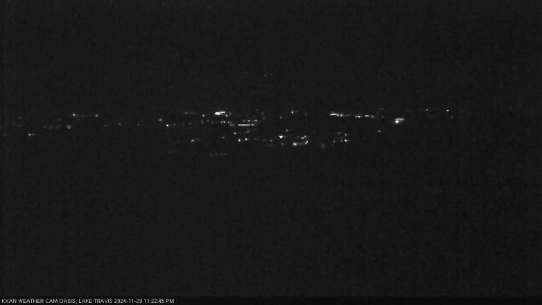 Lake Travis webcam, November 29, 2024 11:25 PM CT