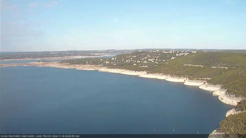 Lake Travis webcam, November 30, 2024 9:45 AM CT
