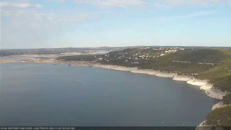 Lake Travis webcam, November 30, 2024 10:25 AM CT