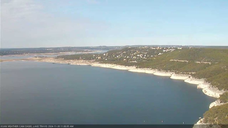 Lake Travis webcam, November 30, 2024 11:00 AM CT