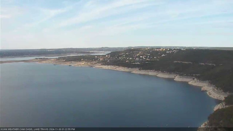 Lake Travis webcam, November 30, 2024 1:25 PM CT
