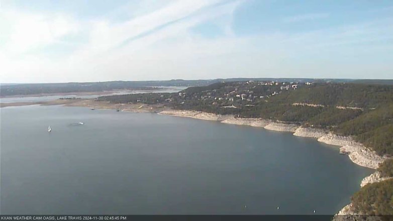 Lake Travis webcam, November 30, 2024 2:45 PM CT