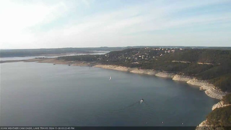 Lake Travis webcam, November 30, 2024 3:25 PM CT