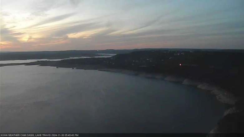 Lake Travis webcam, November 30, 2024 5:45 PM CT