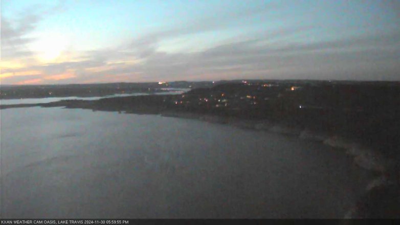 Lake Travis webcam, November 30, 2024 6:00 PM CT