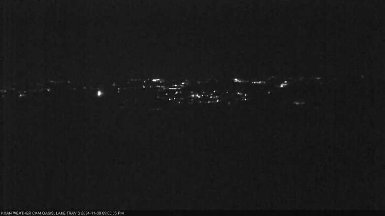 Lake Travis webcam, November 30, 2024 9:00 PM CT
