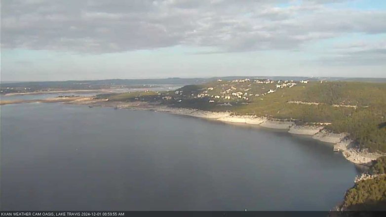 Lake Travis webcam, December 1, 2024 9:00 AM CT