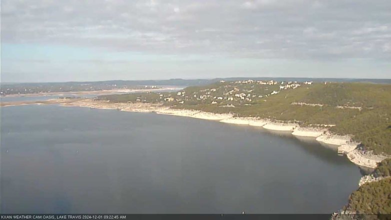 Lake Travis webcam, December 1, 2024 9:25 AM CT