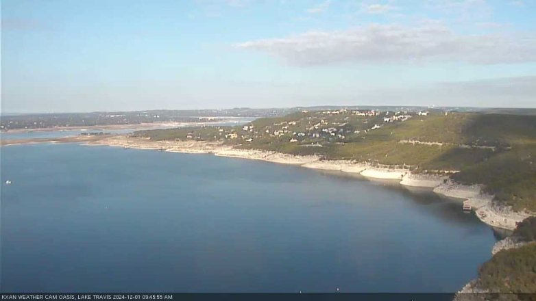 Lake Travis webcam, December 1, 2024 9:45 AM CT