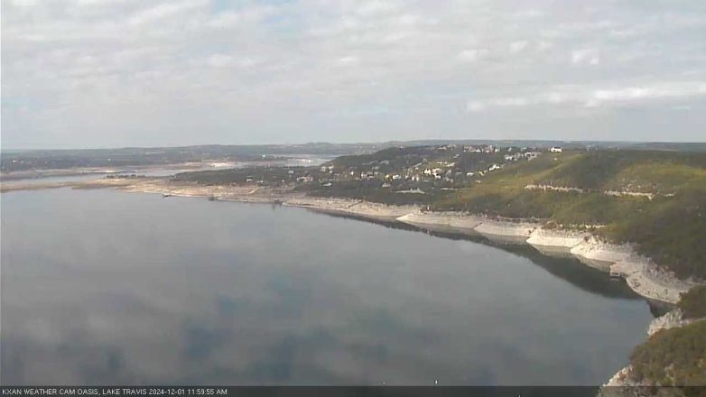Lake Travis webcam, December 1, 2024 12:00 PM CT