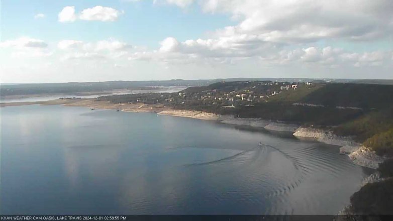 Lake Travis webcam, December 1, 2024 3:00 PM CT