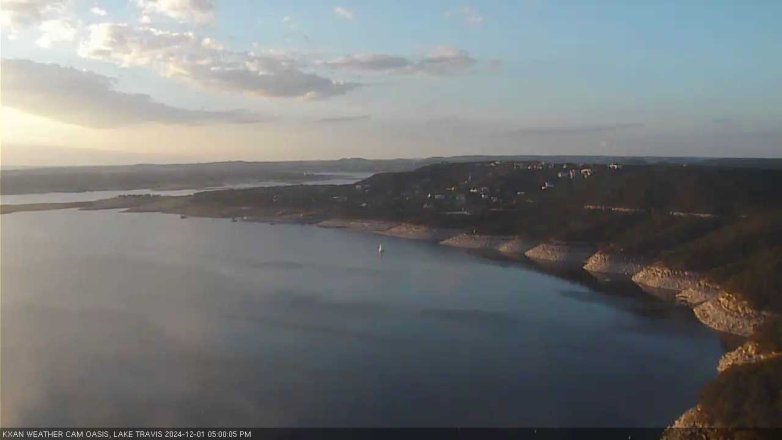 Lake Travis webcam, December 1, 2024 5:00 PM CT